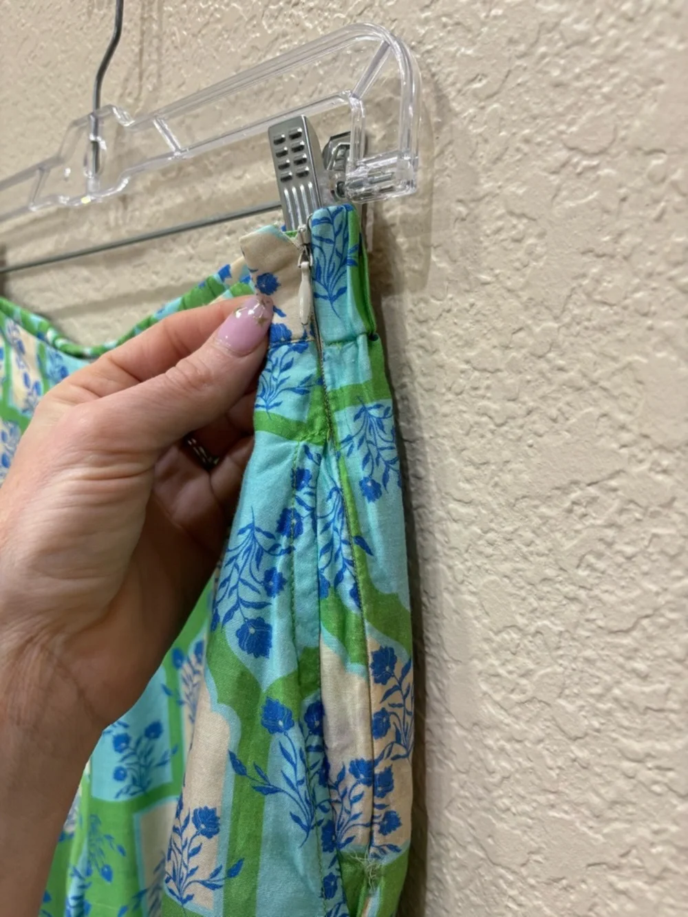 Verandah Flared Wide Leg Pants Green Floral Lightweight Boho Whimsigoth Size XS - Picture 2 of 10